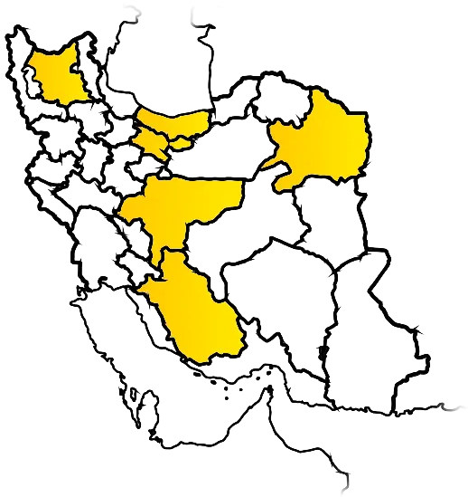 استان‌هایی که شایا در آن‌ها دفتر نمایندگی دارد بر روی نقشه ایران مشخص شده‌اند.